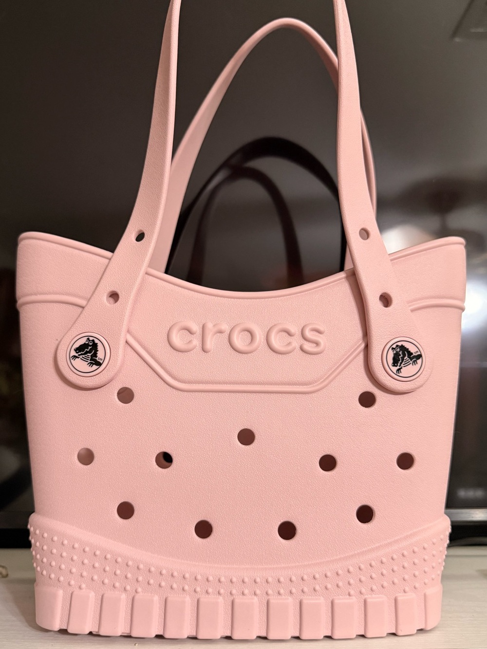 Crocs Classic Small Pink Tote Bag - Picture 2 of 4